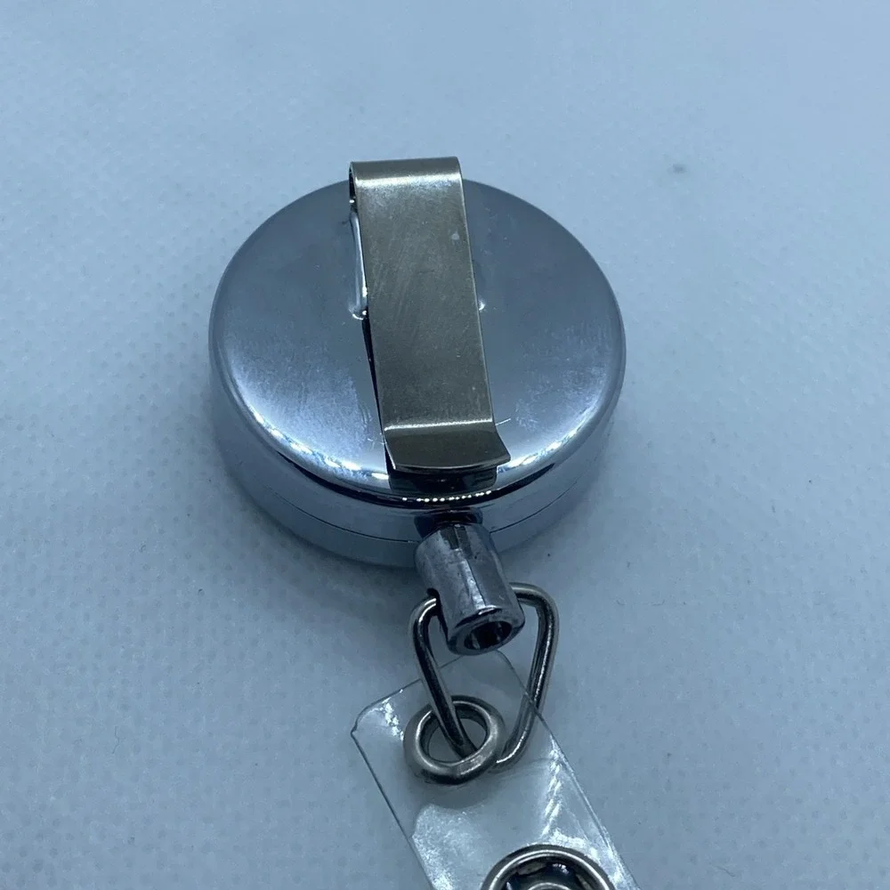 Retractable Metal Badge Holder With‎ Clip U.S. Army Veteran Medical Nurse Doctor